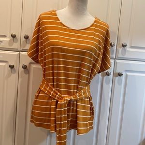 Worthington Rust striped top - FALL PERFECT 🍁🍂❤️